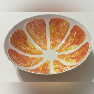 Hobby Lobby Melamine Serving Bowl Orange Fruit 11.5” NEW